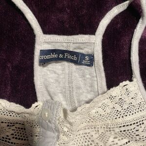 Abercrombie & Fitch Cream Lace Tank